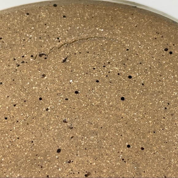 Blue Beige Stoneware Pottery Dish Handle - Picture 6 of 14